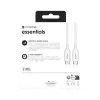 Cabo de carregamento mophie essentials | 1 m cabo USB USB 2.0 USB-C branco
