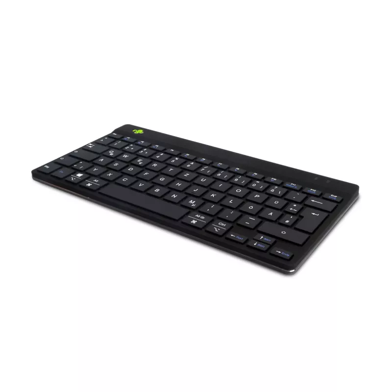 Teclado ergonómico R-Go Tools R-Go Compact Break, teclado compacto com software de pausas, QWERTZ (DE), Bluetooth, preto