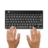 Teclado ergonómico R-Go Tools R-Go Compact Break, teclado compacto com software de pausas, QWERTZ (DE), Bluetooth, preto