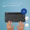 Teclado ergonómico R-Go Tools R-Go Compact Break, teclado compacto com software de pausas, QWERTZ (DE), Bluetooth, preto