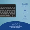 Teclado ergonómico R-Go Tools R-Go Compact Break, teclado compacto com software de pausas, QWERTZ (DE), Bluetooth, preto