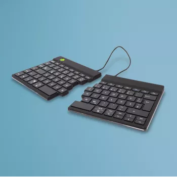 Teclado ergonómico R-Go Tools R-Go Split Break com software Break, teclado ergonómico dividido, QWERTZ (DE), Bluetooth, preto