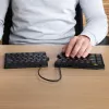 Teclado ergonómico R-Go Tools R-Go Split Break com software Break, teclado ergonómico dividido, QWERTZ (DE), Bluetooth, preto