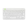 Teclado ergonómico R-Go Tools R-Go Compact Break, teclado compacto com software de pausas, QWERTZ (DE), Bluetooth, branco