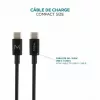 Carregador Ravanson Mobilis 100W GaN 2×USB‑C + 1×USB‑A AC para interior — para portátil, smartphone, tablet — preto