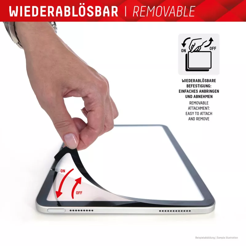 Película Displex TABLET PAPERSENSE para iPad Pro 11'' (1.ª/2.ª/3.ª/4.ª ger.)/Air (4.ª/5.ª ger.), película removível de escrita ou desenho com sensação de papel