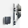 Estação de trabalho de montagem na parede StarTech.com, suporte VESA para monitores de 32 polegadas (22 lb/10 kg), suporte de monitor único totalmente articulado e bandeja para teclado com suporte para computador/PC de secretária, secretária elevatória