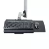 Estação de trabalho de montagem na parede StarTech.com, suporte VESA para monitores de 32 polegadas (22 lb/10 kg), suporte de monitor único totalmente articulado e bandeja para teclado com suporte para computador/PC de secretária, secretária elevatória