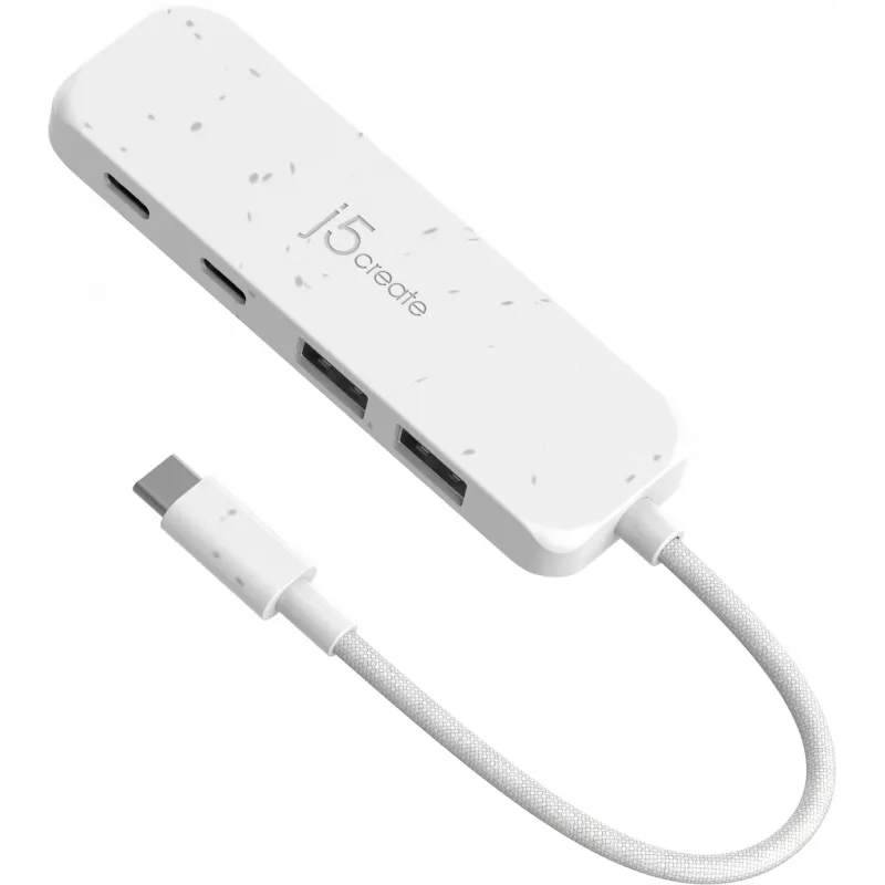 Hub j5create USB-C para 4 portas Type-C e Type-A Gen 2 ecológico
