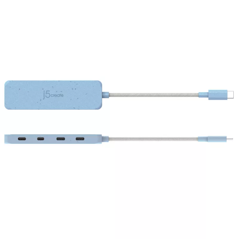 Hub USB-C j5create JCH345EC-N 4 portas Type-C Gen 2 10000 Mbit/s