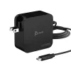 Carregador j5create 102W GaN PD USB-C 2 portas com fichas de alimentação intercambiáveis