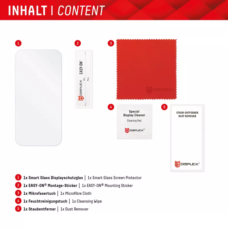 Displex Smart Glass (9H) para Xiaomi Redmi 13C, autocolante de montagem, inquebrável