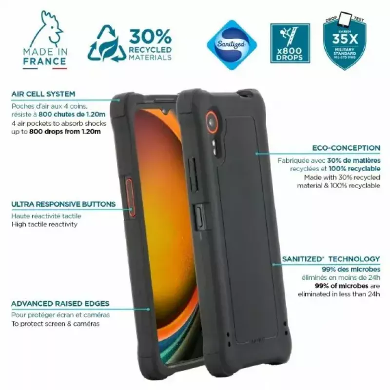 Capa Mobilis XCover 7 16,8 cm (6,6 polegadas) Cinzento