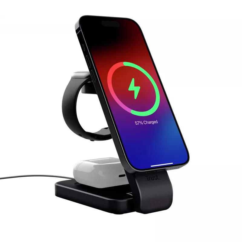 Trust Viro Headphones, Headset, Smartphone, Smartwatch Preto USB Carregamento sem fios