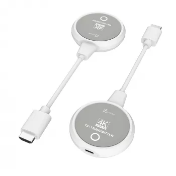 Extensor ScreenCast 4K Wireless Display HDMI™ j5create JVAW75, cinzento/branco