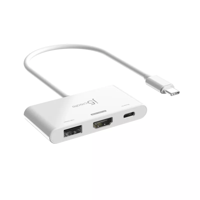 Adaptador j5create JCA399 USB-C® para HDMI™ 4K144Hz e USB™ 3.2 com Power Delivery 100W, Preto