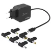 j5create JUP1565DC 67W GaN PD USB-C® Mini carregador com 6 tipos de fichas DC – EU, preto