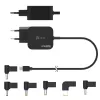 j5create JUP1565DC 67W GaN PD USB-C® Mini carregador com 6 tipos de fichas DC – EU, preto