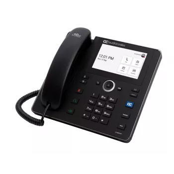 AudioCodes Teams C455HD Telefone IP PoE GbE preto, telefone IP, auscultador com fios, Android, SIP info, 8 linhas