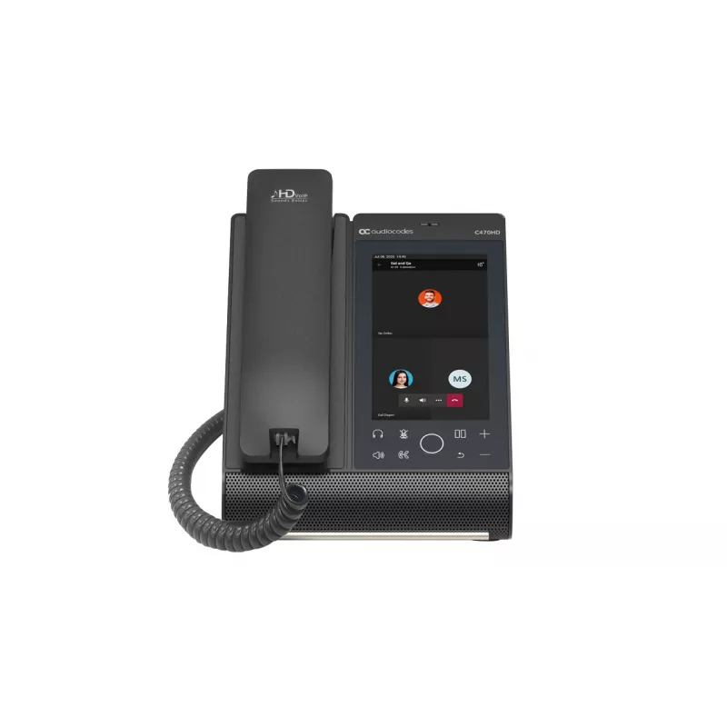 Telefone IP AudioCodes Teams C470HD PoE GbE auscultador com fios Android