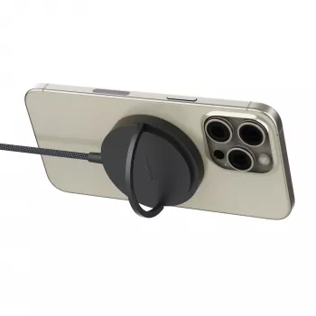 Carregador magnético mophie Qi2 smartphone preto USB carregamento sem fios carregamento rápido interior