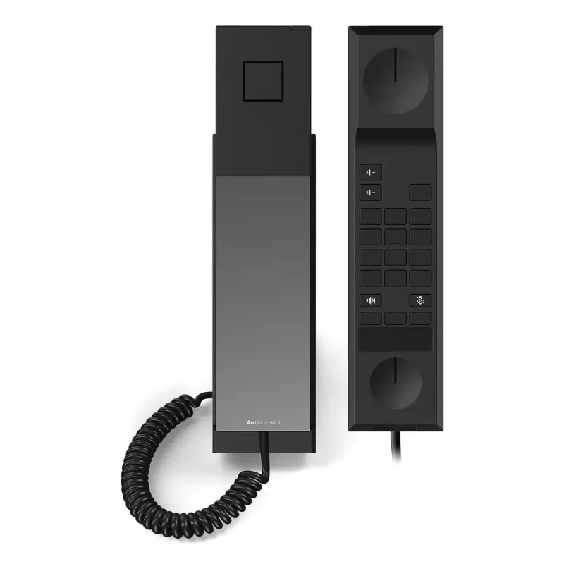 Snom HD30LA Telefone analógico para o lobby de hotel, preto