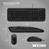 Incase Designed by Microsoft Wired Desktop 600 teclado rato incluído universal USB QWERTY inglês do Reino Unido preto
