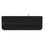 Teclado com fio de tamanho completo Incase Designed by Microsoft Wired 600 — USB, QWERTY, inglês do Reino Unido, preto