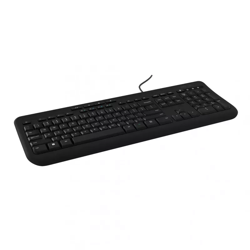 Teclado com fio de tamanho completo Incase Designed by Microsoft Wired 600 — USB, QWERTY, inglês do Reino Unido, preto