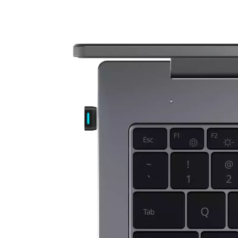 Recetor USB SHOKZ Loop120 adaptador plástico aço inoxidável preto