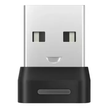 Recetor USB SHOKZ Loop120 adaptador plástico aço inoxidável preto