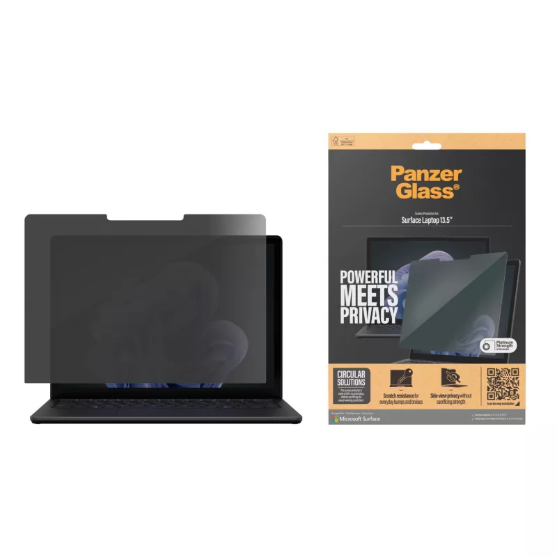 PanzerGlass® filtro de privacidade Microsoft Surface Laptop 13.5'' | 6 | 5 | 4 | 3 | 2