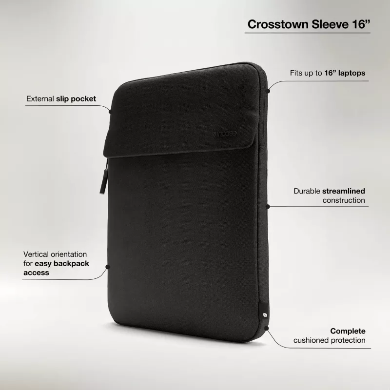Incase Crosstown Sleeve com Woolenex para portátil de 16 polegadas