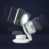 j5create Qi2 estação de carregamento magnética dobrável 3-em-1 interior USB smartwatch auscultadores smartphone