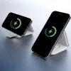 j5create Qi2 3-em-1 Magnetic Travel Wireless Charging Station interior USB carregamento rápido branco