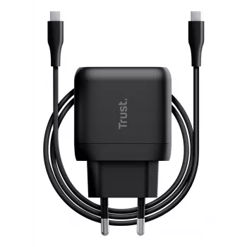 TRUST carregador USB-C MAXO 45W GaN – carregador rápido USB-C de 45W