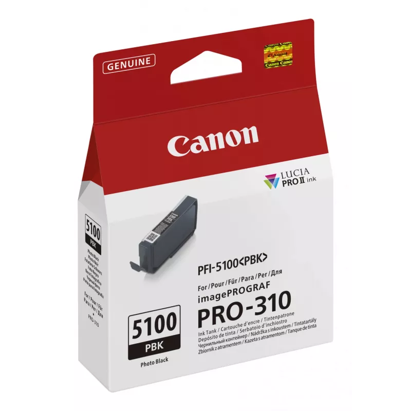 Tinteiro Canon PFI-5100 PBK 1 unid. Original Preto fotográfico