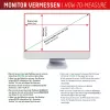 Filtro de privacidade de 2 vias removível Displex PRIVACY SAFE para iMac 24 polegadas M1 (2021)/ M3 (2023)/ M4 (2024)