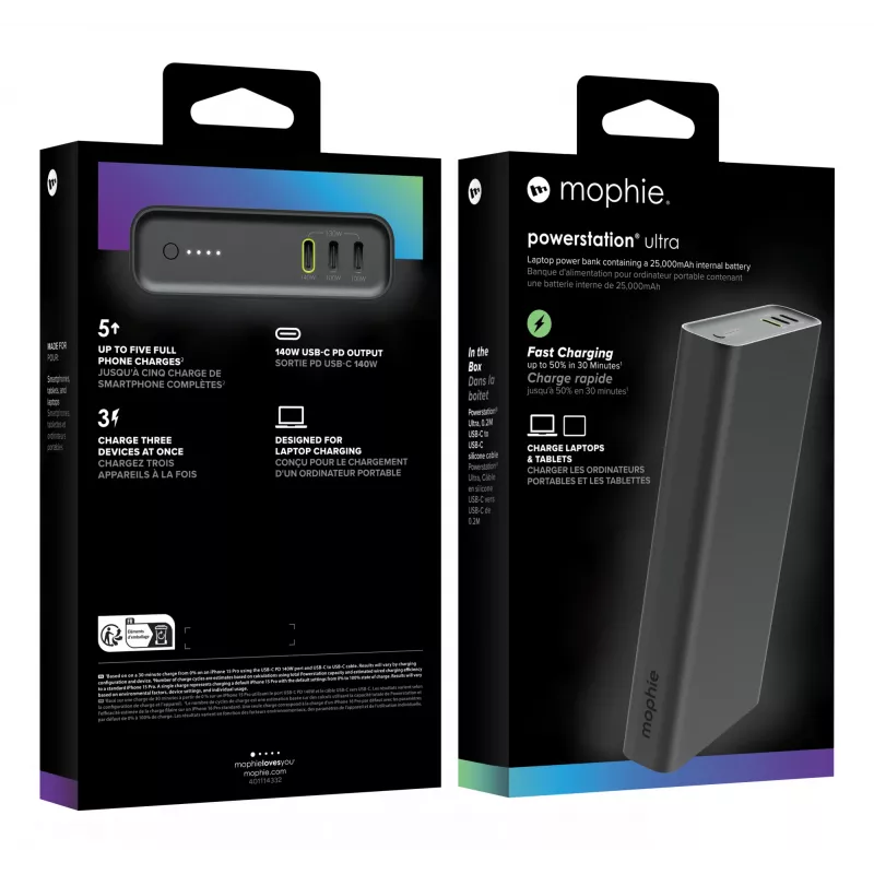 Carregador portátil Mophie Powerstation Ultra - 25000 mAh