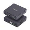 Extensor HDMI KVM StarTech.com sobre rede IP, 4K 60Hz, sem drivers, HDMI e USB sobre Ethernet/CAT6, AVoIP, kit transmissor e recetor, inclui conjuntos de montagem