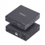 Extensor HDMI KVM StarTech.com sobre rede IP, 4K 60Hz, sem drivers, HDMI e USB sobre Ethernet/CAT6, AVoIP, kit transmissor e recetor, inclui conjuntos de montagem