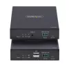 Extensor HDMI KVM StarTech.com sobre rede IP, 4K 60Hz, sem drivers, HDMI e USB sobre Ethernet/CAT6, AVoIP, kit transmissor e recetor, inclui conjuntos de montagem