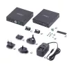 Extensor HDMI KVM StarTech.com sobre rede IP, 4K 60Hz, sem drivers, HDMI e USB sobre Ethernet/CAT6, AVoIP, kit transmissor e recetor, inclui conjuntos de montagem