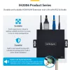 Extensor HDMI KVM StarTech.com sobre rede IP, 4K 60Hz, sem drivers, HDMI e USB sobre Ethernet/CAT6, AVoIP, kit transmissor e recetor, inclui conjuntos de montagem