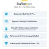Extensor HDMI KVM StarTech.com sobre rede IP, 4K 60Hz, sem drivers, HDMI e USB sobre Ethernet/CAT6, AVoIP, kit transmissor e recetor, inclui conjuntos de montagem