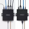 Extensor HDMI KVM StarTech.com sobre rede IP, 4K 60Hz, sem drivers, HDMI e USB sobre Ethernet/CAT6, AVoIP, kit transmissor e recetor, inclui conjuntos de montagem