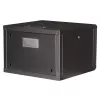 Caixa de rack 19 polegadas para montagem na parede ROLINE Pro 7U 600x600 LxP, preto, fechadura com chave, IP20
