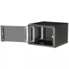 Caixa de rack 19 polegadas para montagem na parede ROLINE Pro 7U 600x600 LxP, preto, fechadura com chave, IP20
