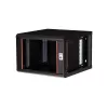 Caixa de rack 19 polegadas para montagem na parede ROLINE Pro 7U 600x600 LxP, preto, fechadura com chave, IP20