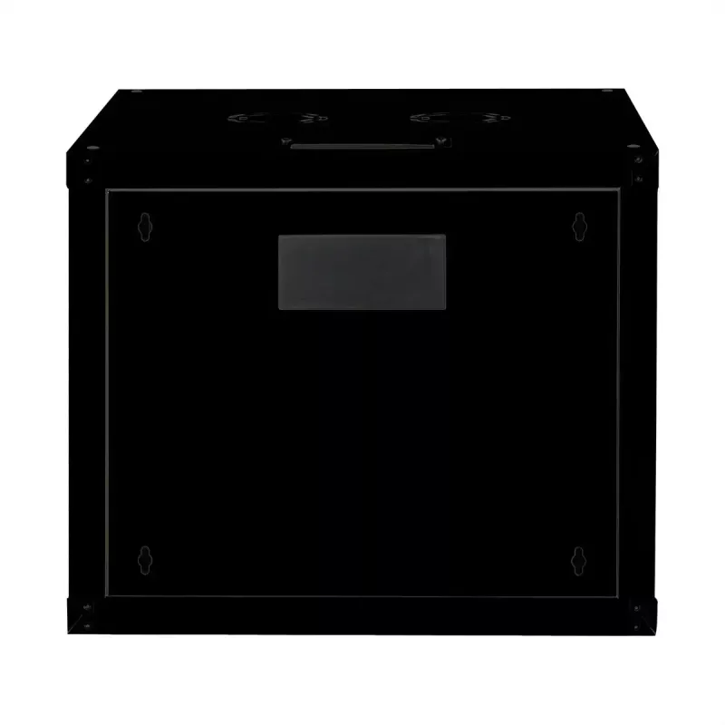Armário de parede ROLINE 19 polegadas Pro 9HE, 600x600 LxP, preto, fechadura com chave, IP20